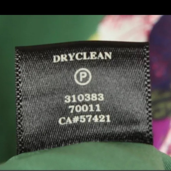 Ann Taylor Women’s Dress 6 Green Purple Red Floral Sheath Sleeveless Lined - Picture 10 of 10